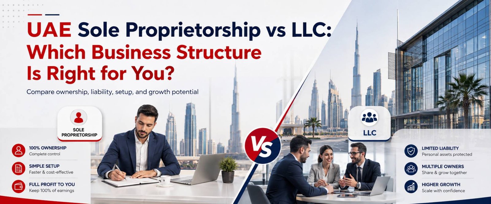 UAE Sole Proprietorship vs LLC