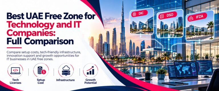 Best UAE Free zone for Technology and IT Companies comparison