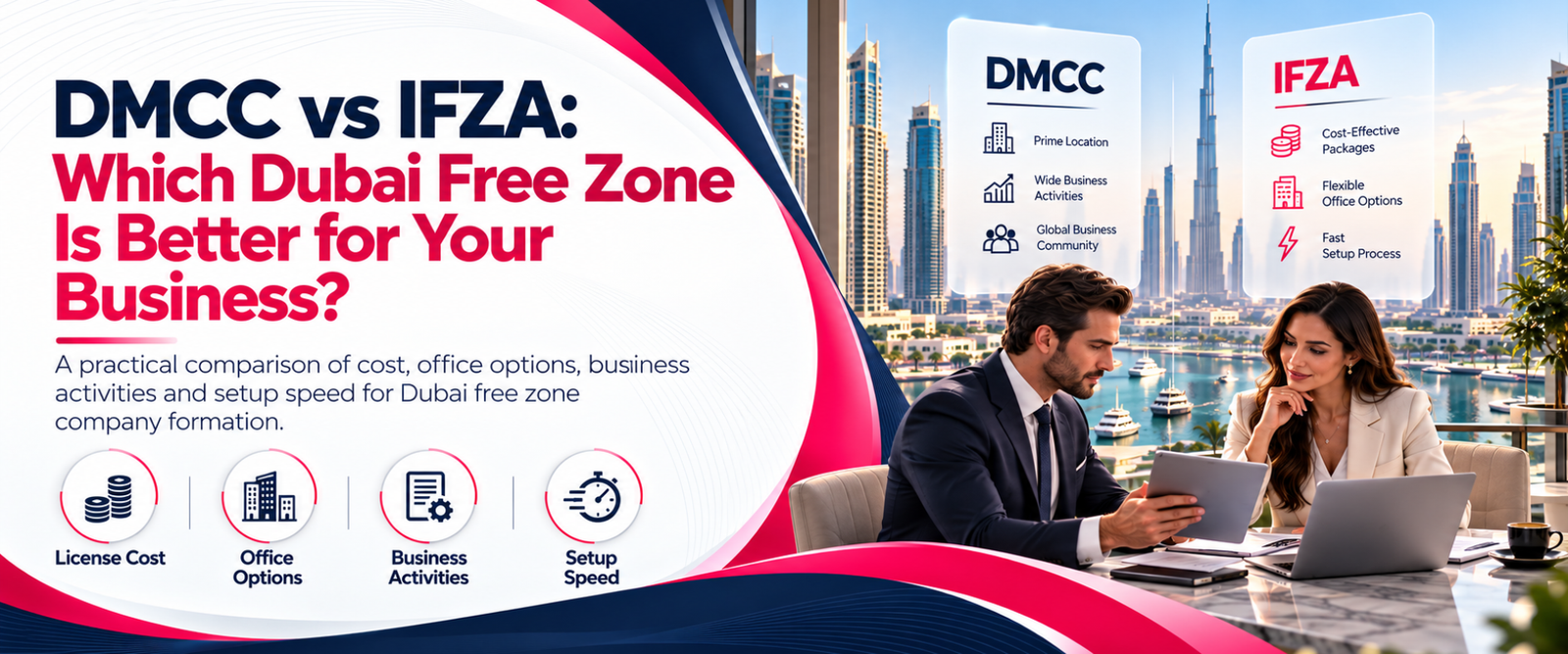 DMCC vs IFZA Free zone guide