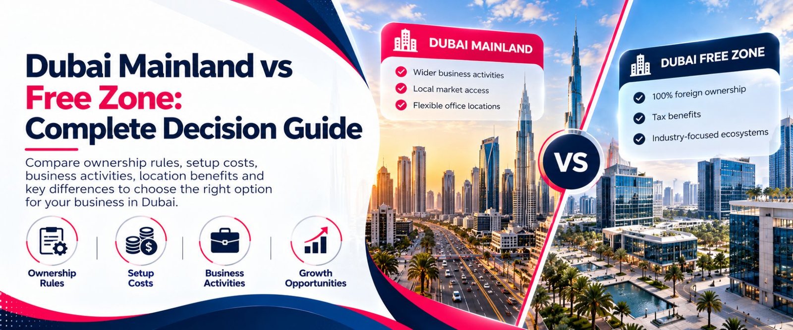 Dubai Mainland vs Free Zone guide