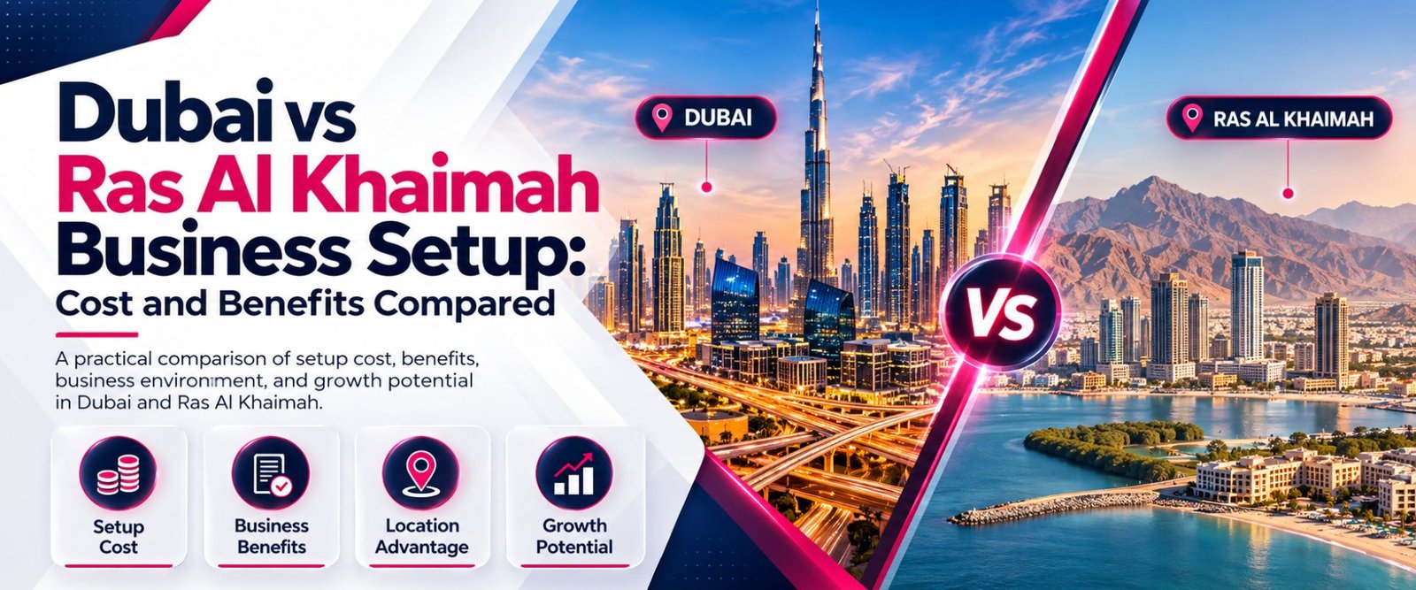 Dubai vs RAK business setup Comparison