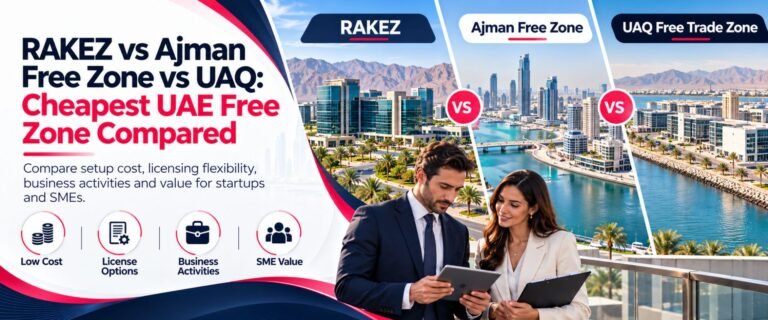 Rakez vs Ajman free zone Vs UAQ Free zone guide