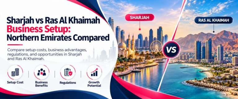 Sharjah vs ras al khaimah business setup Comparison