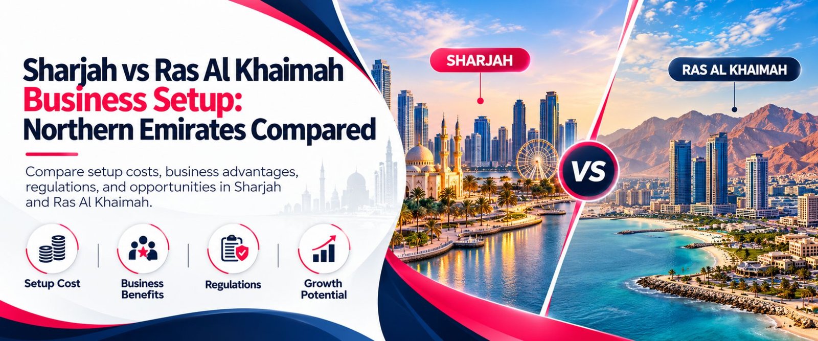 Sharjah vs ras al khaimah business setup Comparison