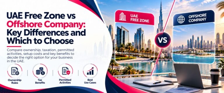 UAE Free zone vs Offshore company guide
